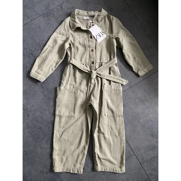 Zara Long flowy jumpsuit Size 4 - Picture 5 of 5